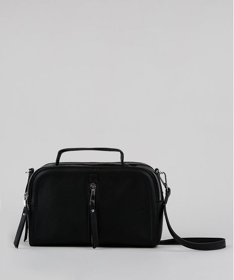 Bolsa-Transversal-Feminina-com-Ziper-Preta-9913766-Preto_1