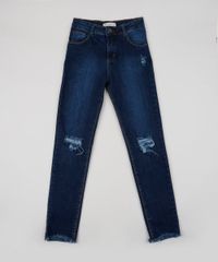 Calca-Jeans-Juvenil-Destroyed-com-Bolsos-Azul-Escuro-9946614-Azul_Escuro_1
