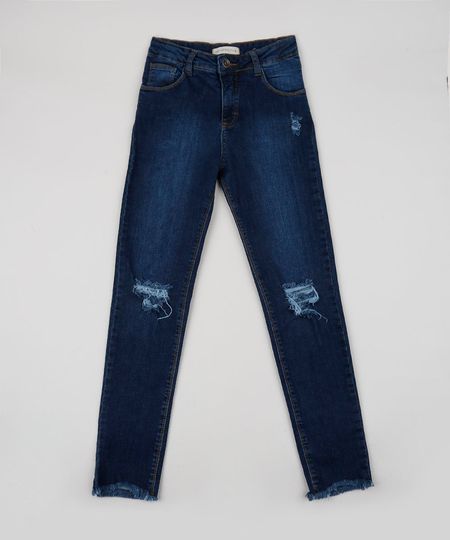Calca-Jeans-Juvenil-Destroyed-com-Bolsos-Azul-Escuro-9946614-Azul_Escuro_1