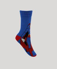 Meia-Masculina-Cano-Alto-Divertida-Super-Homem--Azul-9944805-Azul_3