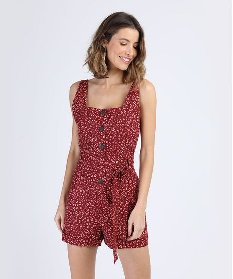 Macaquinho-de-Linho-Feminino-Estampado-Animal-Print-Onca-com-Faixa-para-Amarrar-Alca-Larga-Vermelho-9825571-Vermelho_1
