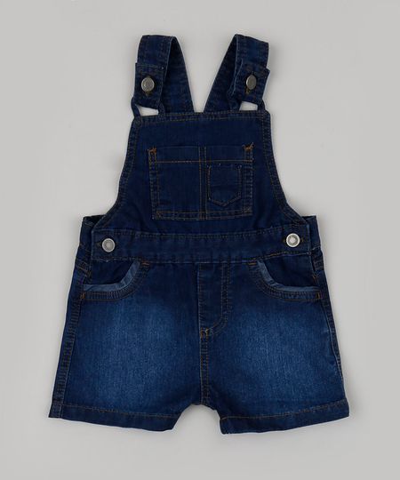 Jardineira-Jeans-Infantil-com-Bolsos-Azul-Escuro-9945179-Azul_Escuro_1 Jardineira-Jeans-Infantil-com-Bolsos-Azul-Escuro-9945179-Azul_Escuro_1