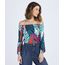 Blusa-Feminina-Ombro-a-Ombro-Estampada-de-Folhagem-Manga-Sino-Multicor-9943516-Multicor_1