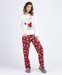 Pijama-de-Plush-Feminino-com-Fleece-Snoopy-Manga-Longa-Off-White-9836384-Off_White_1