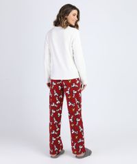 Pijama-de-Plush-Feminino-com-Fleece-Snoopy-Manga-Longa-Off-White-9836384-Off_White_2