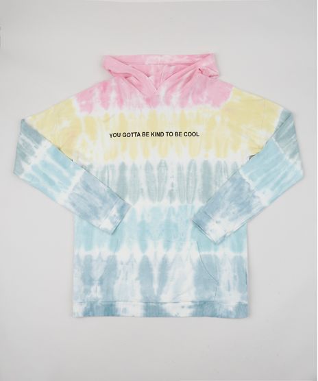 Blusao-de-Moletom-Juvenil-Alongado-Estampado-Tie-Dye-com-Capuz-Rosa-9949779-Rosa_1