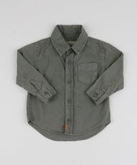 Camisa-Infantil-com-Bolso-Manga-Longa--Verde-Militar-9158808-Verde_Militar_1
