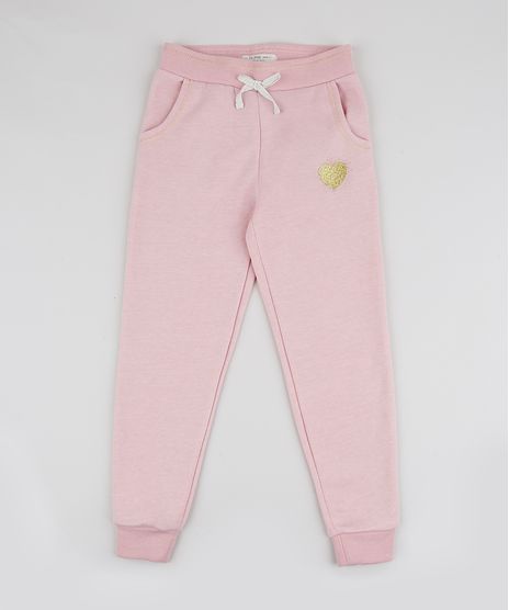 Calca-de-Fleece-Infantil-com-Bordado-Rosa-Claro-9798198-Rosa_Claro_1