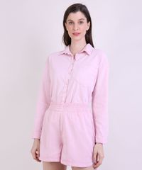 Camisa-Feminina-Mindset-Pijama-com-Bolso-Manga-Longa-Rosa-Claro-9953968-Rosa_Claro_1