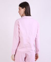 Camisa-Feminina-Mindset-Pijama-com-Bolso-Manga-Longa-Rosa-Claro-9953968-Rosa_Claro_2