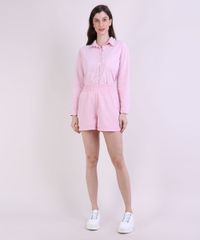 Camisa-Feminina-Mindset-Pijama-com-Bolso-Manga-Longa-Rosa-Claro-9953968-Rosa_Claro_3