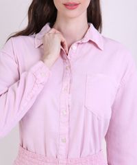 Camisa-Feminina-Mindset-Pijama-com-Bolso-Manga-Longa-Rosa-Claro-9953968-Rosa_Claro_4