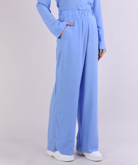 Calca-de-Pijama-Feminina-Mindset-com-Bolsos-Azul-9953713-Azul_1