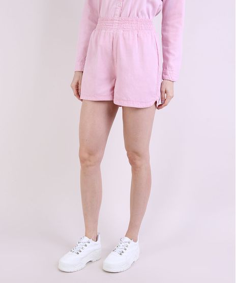 Short-Feminino-Mindset-Running-Cintura-Alta-Pijama-Rosa-Claro-9953969-Rosa_Claro_1