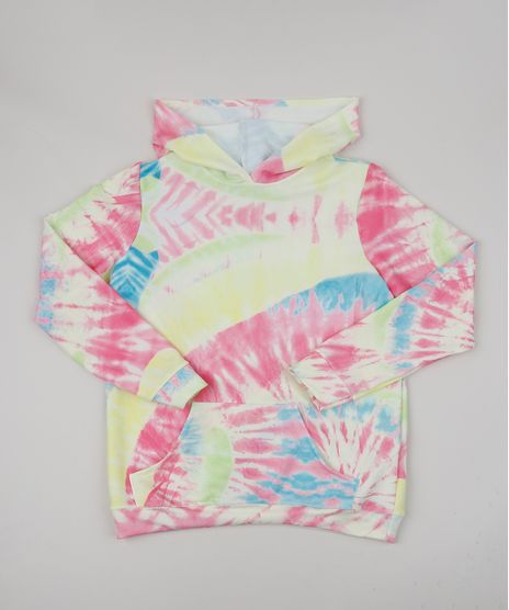 Blusao-de-Moletom-Juvenil-Estampado-Tie-Dye-com-Capuz-Rosa-9949328-Rosa_1
