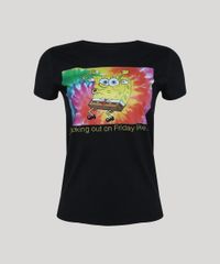 Blusa-Feminina-Bob-Esponja-Manga-Curta-Decote-Redondo-Preta-9953766-Preto_1