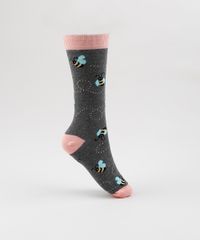 Meia-Feminina-Cano-Alto-Estampada-de-Abelhas-Cinza-Mescla-Escuro-9954839-Cinza_Mescla_Escuro_3