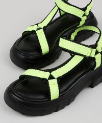 Papete-Feminina-Oneself-Flatform-Tratorada-com-Velcro-Verde-Neon-9952379-Verde_Neon_3