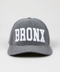 Bone-Masculino-com-Bordado--Bronx--Aba-Curva-Chumbo-8684297-Chumbo_1