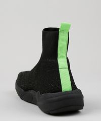 Tenis-Meia-Masculino-Oneself-Cano-Alto-Knit-com-Detalhe-Neon-Preto-9952082-Preto_4