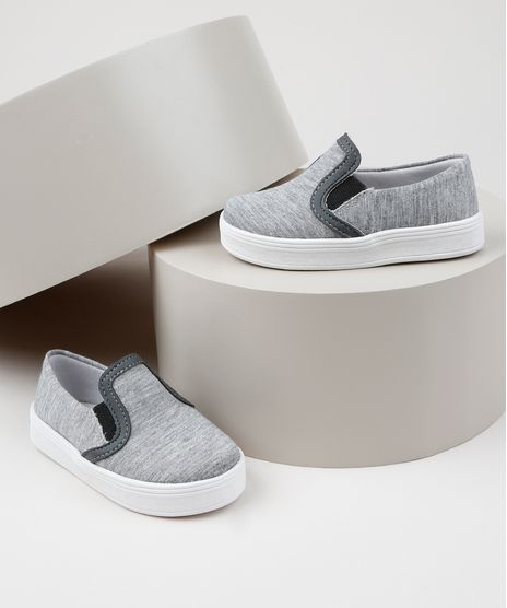 Tenis-Slip-On-Infantil-Mescla-Sonho-de-Crianca-Cinza-Mescla-9953692-Cinza_Mescla_1