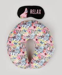 Kit-de-Apoio-de-Pescoco-Estampado-Bobo-Esponja---Tapa-Olho-Multicor-9947007-Multicor_1