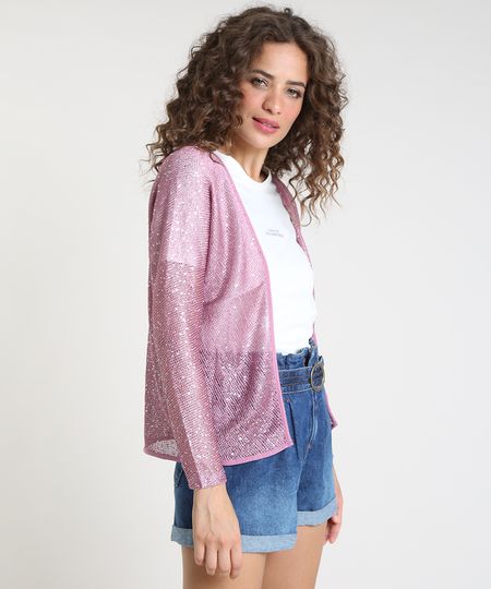 Capa-Feminina-em-Trico-com-Paetes-Rosa-9808990-Rosa_1