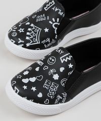 Tenis-Slip-On-Infantil-Sonho-de-Crianca-Estampado-de-Coracoes-Preta-9953698-Preto_6
