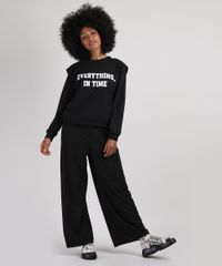 Blusao-de-Moletom-Feminino-Muscle--Everything-in-Time--com-Sobreposicao-Preto-9952337-Preto_3
