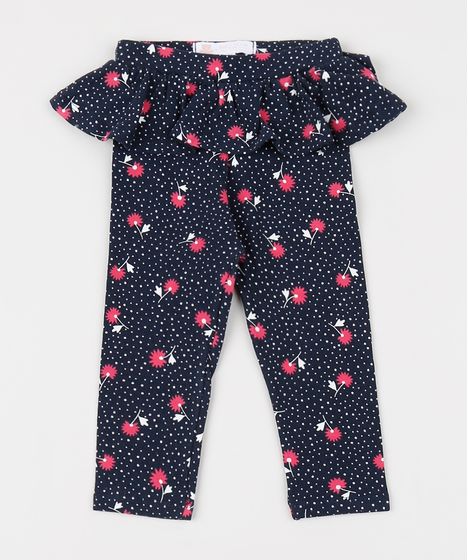 calça estampada floral