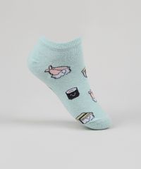 Meia-Feminina-Cano-Baixo-Estampada-de-Sushi-Verde-Agua-9954841-Verde_Agua_2