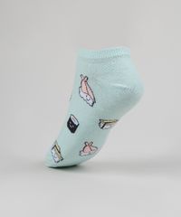 Meia-Feminina-Cano-Baixo-Estampada-de-Sushi-Verde-Agua-9954841-Verde_Agua_3