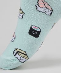 Meia-Feminina-Cano-Baixo-Estampada-de-Sushi-Verde-Agua-9954841-Verde_Agua_4