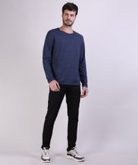 Camiseta-Masculina-Manga-Longa-Gola-Careca--Azul-Escuro-Mescla-9955217-Azul_Escuro_Mescla_3