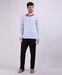 Pijama-Masculino-Camiseta-Estampada-Listrada-Manga-Longa-Gola-Careca-Cinza-Mescla-9953842-Cinza_Mescla_1