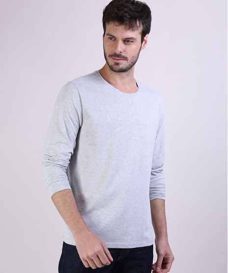 Camiseta-Masculina-Manga-Longa-Gola-Careca--Cinza-Mescla-9955217-Cinza_Mescla_1