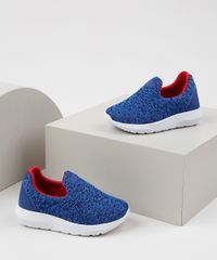 Tenis-Infantil-Sonho-de-Crianca-Knit-Calce-Facil-com-Recortes-Azul-9955531-Azul_1