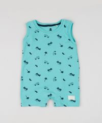 Macaquinho-Infantil-Estampado-de-Carros-Sem-Manga--Verde-9676976-Verde_1
