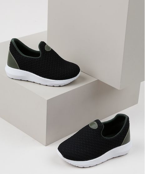 Tenis-Infantil-Sonho-de-Crianca-Knit-Calce-Facil-Texturizado-Preto-9955534-Preto_1