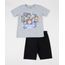 Conjunto-Infantil-de-Camiseta-Authentic-Games-Manga-Curta-Cinza-Mescla---Bermuda-em-Moletom-Preto-9945458-Preto_1