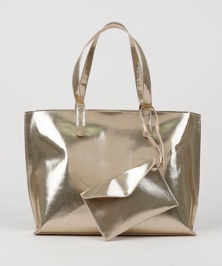 Bolsa-de-Ombro-Feminina-Shopper-Grande---Bolsa-De-Mao-Dourada-9946653-Dourado_1