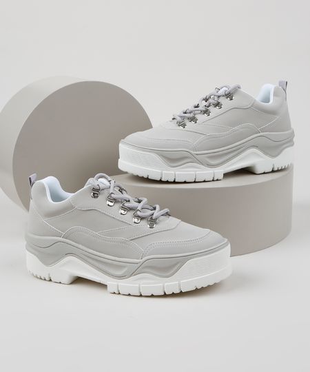 Tenis-Chunky-Feminino-Oneself-com-Recortes-Cinza-Claro-9949544-Cinza_Claro_1 Tenis-Chunky-Feminino-Oneself-com-Recortes-Cinza-Claro-9949544-Cinza_Claro_1
