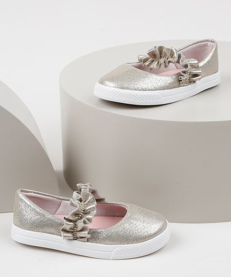 Tenis-Infantil-Sonho-De-Crianca-com-Elastico-Franzido-Dourado-9955529-Dourado_1