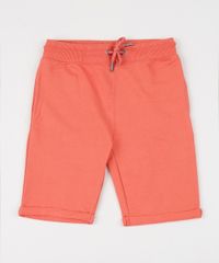 Bermuda-de-Moletom-Infantil-com-Barra-Dobrada-Laranja-9788614-Laranja_1