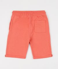 Bermuda-de-Moletom-Infantil-com-Barra-Dobrada-Laranja-9788614-Laranja_2