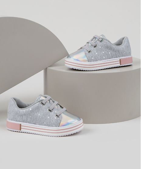 Tenis-Infantil-Molekinha-Estampado-de-Estrelas-com-Detalhe-Holografico-Cinza-9952689-Cinza_1
