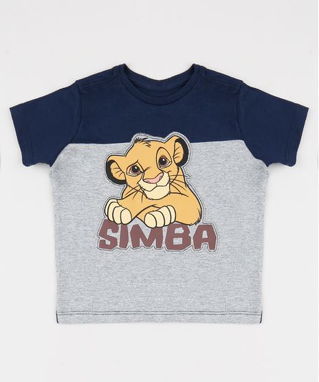 Camiseta-Infantil-Simba-O-Rei-Leao-com-Recortes-Manga-Curta-Azul-Marinho-9942410-Azul_Marinho_1