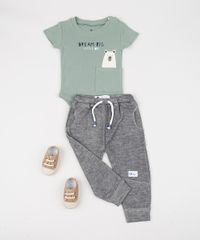 Calca-de-Moletom-Reta-Infantil-com-Recortes-no-Joelho-Cinza-Mescla-Escuro-9851542-Cinza_Mescla_Escuro_3