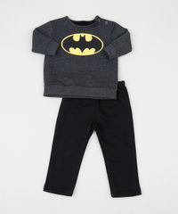 Conjunto-Infantil-de-Blusao-Batman---Calca-em-Moletom-Cinza-Mescla-Escuro-9948038-Cinza_Mescla_Escuro_1