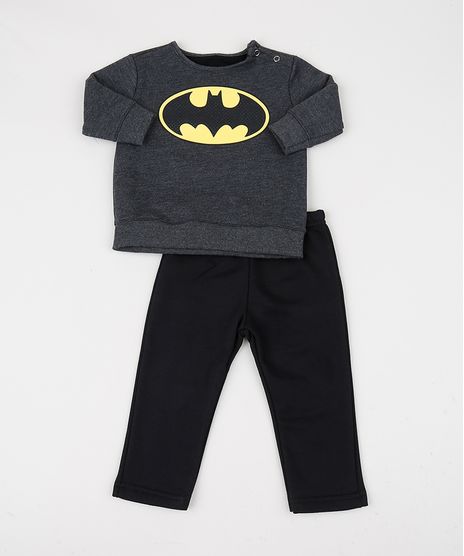 Conjunto-Infantil-de-Blusao-Batman---Calca-em-Moletom-Cinza-Mescla-Escuro-9948038-Cinza_Mescla_Escuro_1